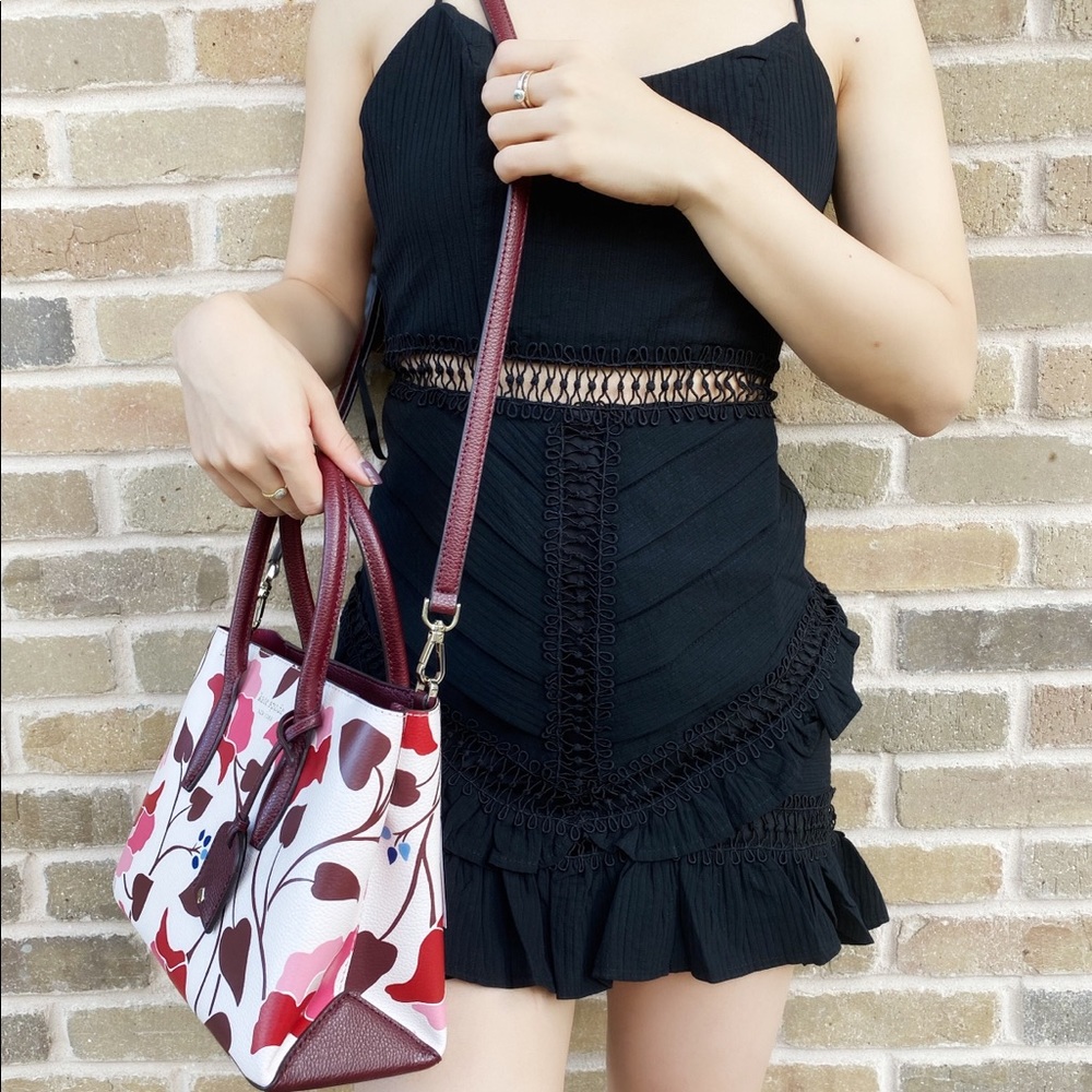 Kate Spade nouveau bloom top zip satchel - Picture 5 of 11